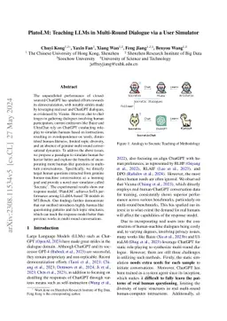 PlatoLM: Teaching LLMs in Multi-Round Dialogue via a User Simulator