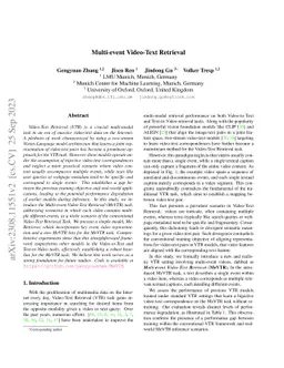 Multi-event Video-Text Retrieval