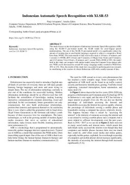 Indonesian Automatic Speech Recognition with XLSR-53
