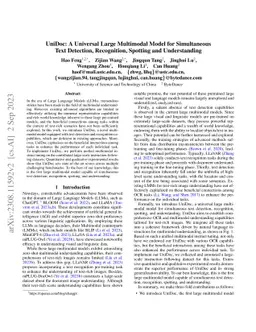 UniDoc: A Universal Large Multimodal Model for Simultaneous Text
  Detection, Recognition, Spotting and Understanding