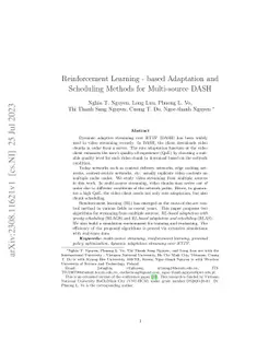 Reinforcement Learning -based Adaptation and Scheduling Methods for
  Multi-source DASH