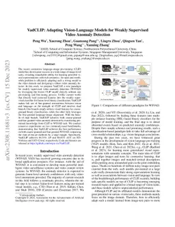 VadCLIP: Adapting Vision-Language Models for Weakly Supervised Video
  Anomaly Detection