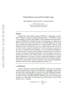 Lifted Inference beyond First-Order Logic
