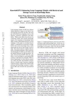 KnowledGPT: Enhancing Large Language Models with Retrieval and Storage
  Access on Knowledge Bases