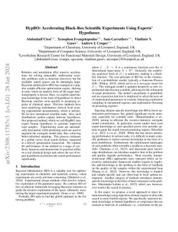 HypBO: Accelerating Black-Box Scientific Experiments Using Experts'
  Hypotheses