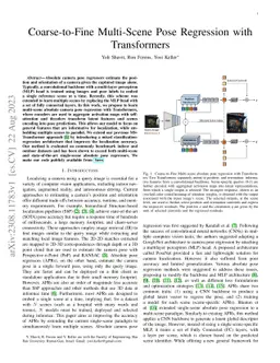 Coarse-to-Fine Multi-Scene Pose Regression with Transformers