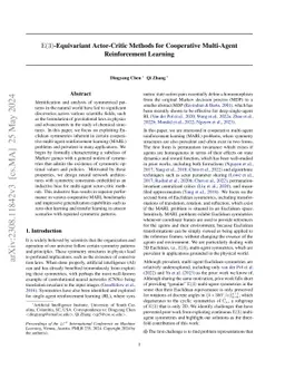 ${\rm E}(3)$-Equivariant Actor-Critic Methods for Cooperative
  Multi-Agent Reinforcement Learning