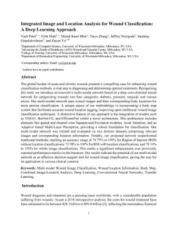 Integrated Image and Location Analysis for Wound Classification: A Deep
  Learning Approach