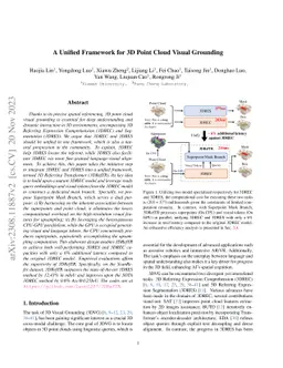A Unified Framework for 3D Point Cloud Visual Grounding