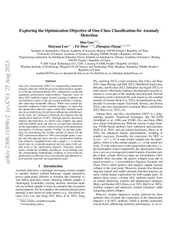 Exploring the Optimization Objective of One-Class Classification for
  Anomaly Detection