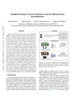 HashReID: Dynamic Network with Binary Codes for Efficient Person
  Re-identification