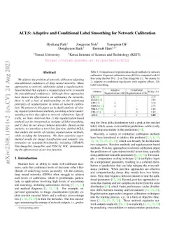ACLS: Adaptive and Conditional Label Smoothing for Network Calibration