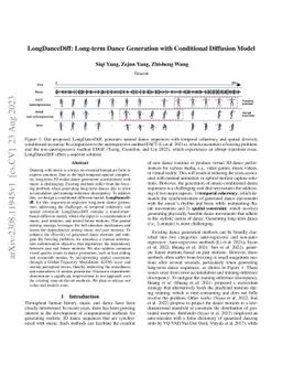 LongDanceDiff: Long-term Dance Generation with Conditional Diffusion
  Model