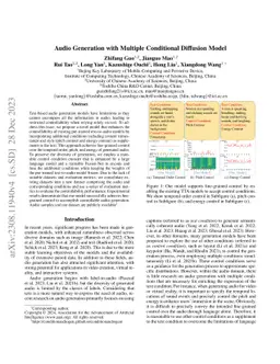 Audio Generation with Multiple Conditional Diffusion Model