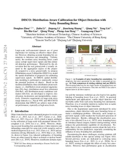 DISCO: Distribution-Aware Calibration for Object Detection with Noisy
  Bounding Boxes
