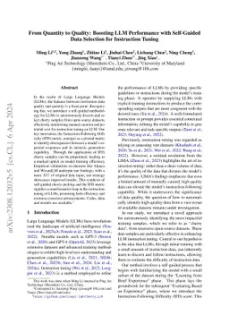 From Quantity to Quality: Boosting LLM Performance with Self-Guided Data
  Selection for Instruction Tuning