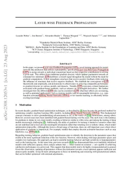 Efficient and Flexible Neural Network Training through Layer-wise Feedback Propagation