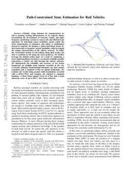 Path-Constrained State Estimation for Rail Vehicles