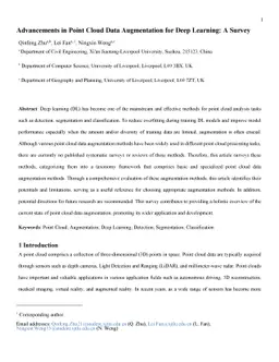 Advancements in Point Cloud Data Augmentation for Deep Learning: A
  Survey