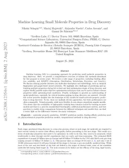 Machine Learning Small Molecule Properties in Drug Discovery