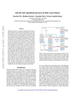 SafeAR: Safe Algorithmic Recourse by Risk-Aware Policies