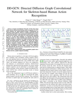 DD-GCN: Directed Diffusion Graph Convolutional Network for
  Skeleton-based Human Action Recognition