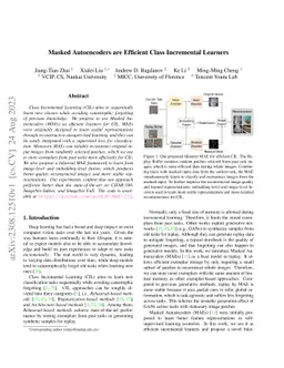 Masked Autoencoders are Efficient Class Incremental Learners