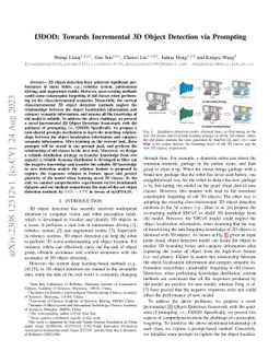 I3DOD: Towards Incremental 3D Object Detection via Prompting