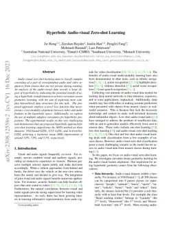 Hyperbolic Audio-visual Zero-shot Learning