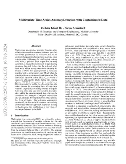 Contaminated Multivariate Time-Series Anomaly Detection with Spatio-Temporal Graph Conditional Diffusion Models