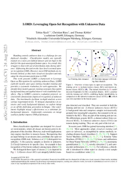 LORD: Leveraging Open-Set Recognition with Unknown Data