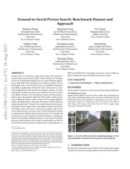 Ground-to-Aerial Person Search: Benchmark Dataset and Approach