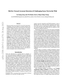 MixNet: Toward Accurate Detection of Challenging Scene Text in the Wild