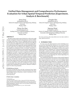 Unified Data Management and Comprehensive Performance Evaluation for
  Urban Spatial-Temporal Prediction [Experiment, Analysis & Benchmark]