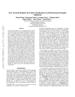 Towards Realistic Zero-Shot Classification via Self Structural Semantic
  Alignment