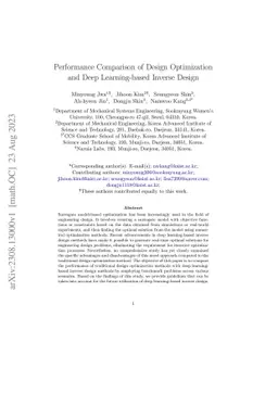 Performance Comparison of Design Optimization and Deep Learning-based
  Inverse Design