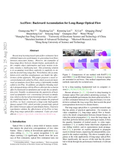 AccFlow: Backward Accumulation for Long-Range Optical Flow