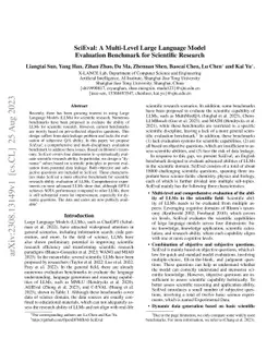 SciEval: A Multi-Level Large Language Model Evaluation Benchmark for
  Scientific Research