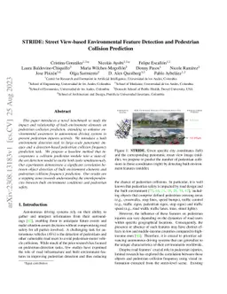 STRIDE: Street View-based Environmental Feature Detection and Pedestrian
  Collision Prediction