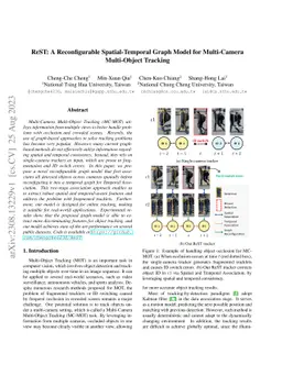 ReST: A Reconfigurable Spatial-Temporal Graph Model for Multi-Camera
  Multi-Object Tracking