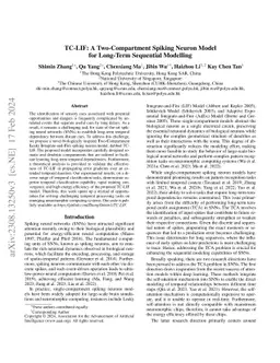 TC-LIF: A Two-Compartment Spiking Neuron Model for Long-Term Sequential
  Modelling
