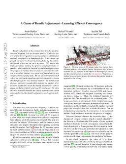 A Game of Bundle Adjustment -- Learning Efficient Convergence