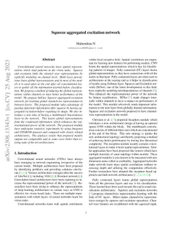 Squeeze aggregated excitation network
