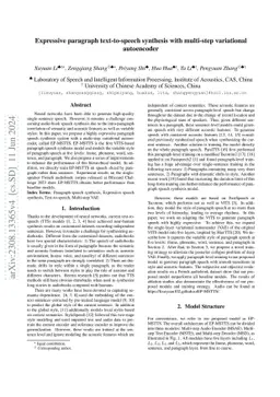 Expressive paragraph text-to-speech synthesis with multi-step
  variational autoencoder