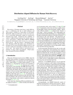 Distribution-Aligned Diffusion for Human Mesh Recovery