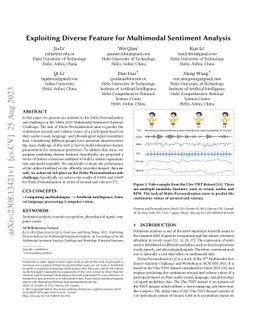 Exploiting Diverse Feature for Multimodal Sentiment Analysis