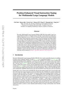 Position-Enhanced Visual Instruction Tuning for Multimodal Large
  Language Models