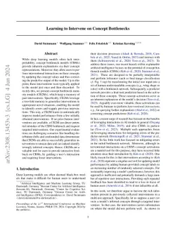 Learning to Intervene on Concept Bottlenecks