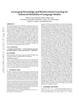 Leveraging Knowledge and Reinforcement Learning for Enhanced Reliability
  of Language Models