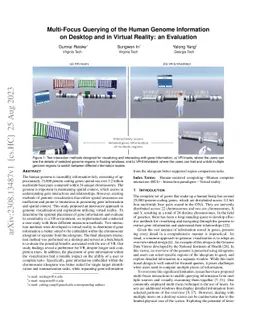 Multi-Focus Querying of the Human Genome Information on Desktop and in
  Virtual Reality: an Evaluation
